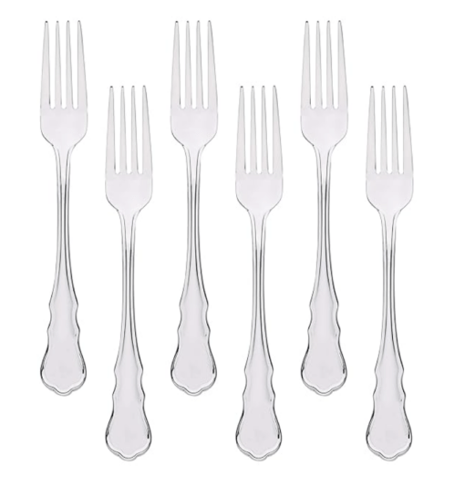 Bergner Bangle 6 Pcs Stainless Steel Dessert Fork Set